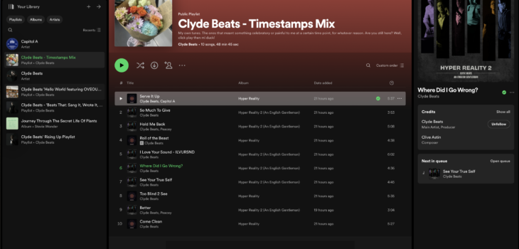 Clyde Beats - Timestamps